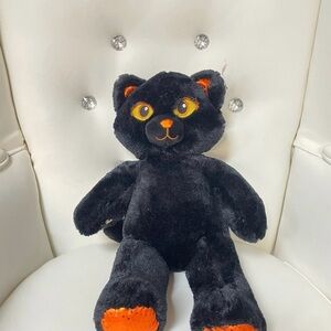 Black and Orange Plush Cat Toy